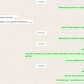 İade Edilen Ürünün Bedeli Hesabıma Yatırılmıyor Ve Firmadan Dönüş Alamıyorum