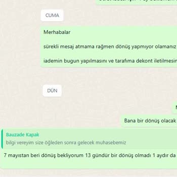 İade Edilen Ürünün Bedeli Hesabıma Yatırılmıyor Ve Firmadan Dönüş Alamıyorum