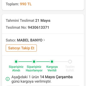 Kargo Teslimatında Yaşanan Gecikme Nedeniyle Siparişim Elime Ulaşmadı