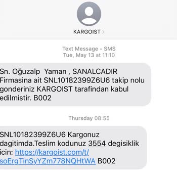 Kargo Teslimatı Gecikti, Bilgilendirme Ve Müşteri Hizmeti Yetersiz