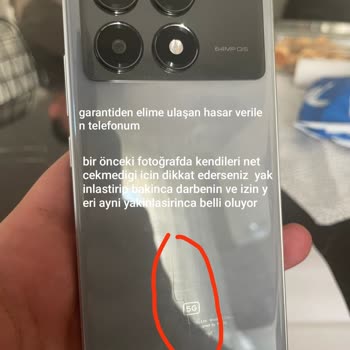 Evofone Garantiye Gönderdiğim Telefonum Hasarlı Geldi, Mağduriyetim Giderilmiyor