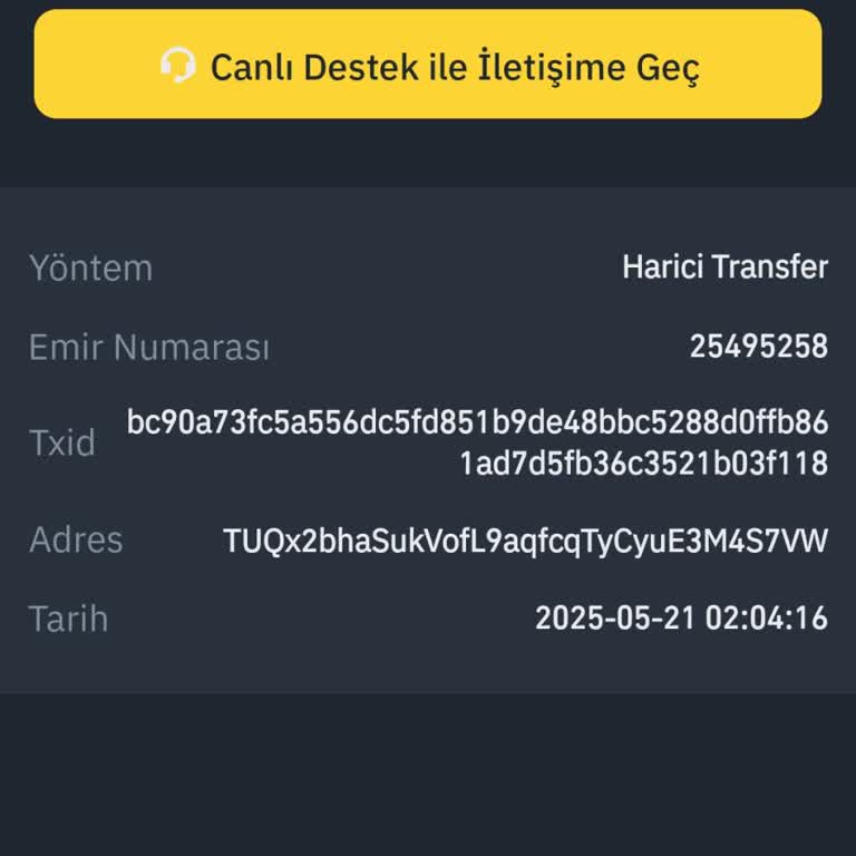 Binance TR Para Transferimi Engelledi Mağdur Oldum