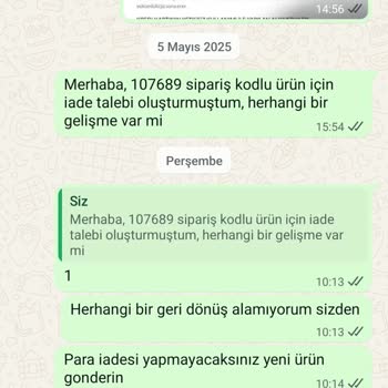 Robo Masaj Aleti İade Ve Değişim Sürecinde İletişim Sorunu