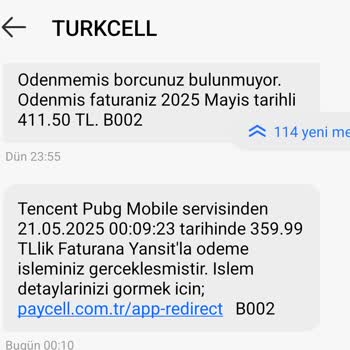Bilgim Dışında Payguru Ücreti Hattıma Yansıtıldı