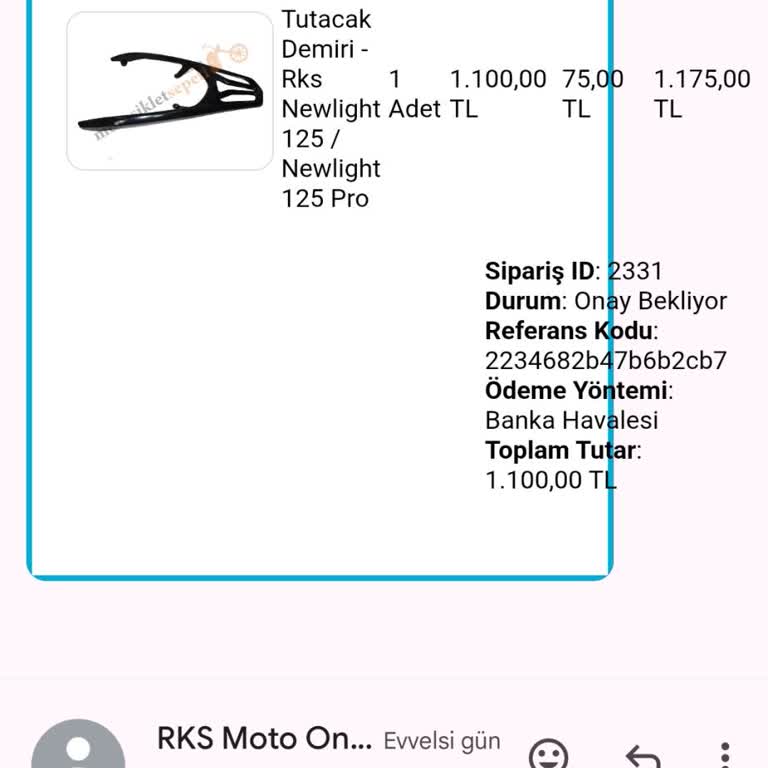 RS Moto Yedek’te Güven Sorunu: Ürün Gönderilmedi, İletişim Kurulamıyor