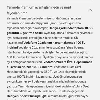 Vodafone Premium Üyelik Avantajları Sunulmuyor, Çekler Geçersiz Ve Sorun Çözülemiyor