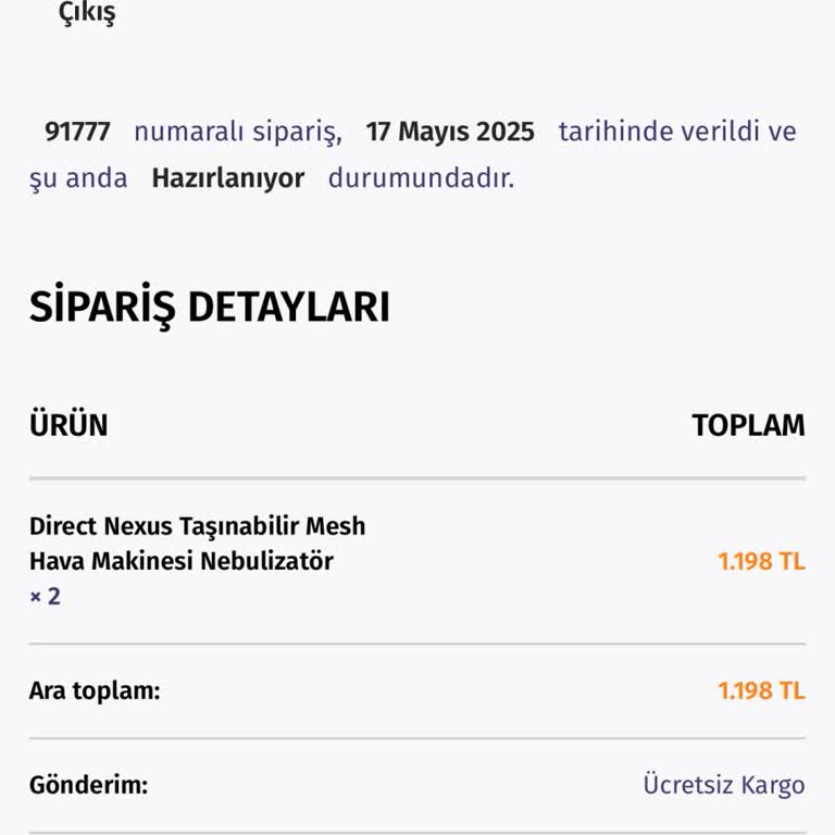 İade Edilmeden Tekrar Ödeme Talebi Ve Geciken Kargo