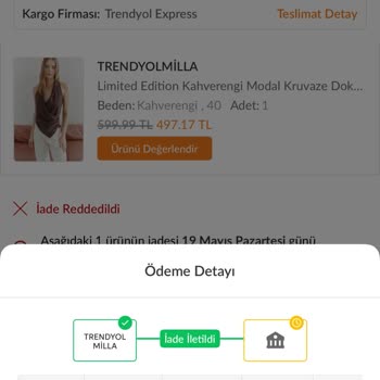 İade Sürecinde Ürün Eksikliği Ve Eksik Para İadesi