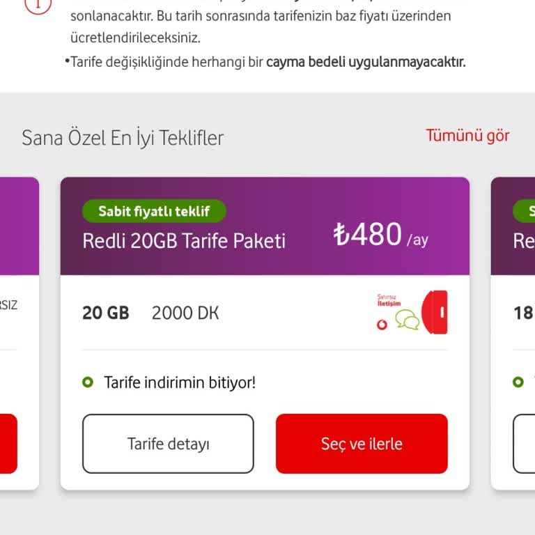 Vodafone Paket Fiyatlarında Ani Artış Ve Yetersiz Müşteri İndirimi Mağduriyeti