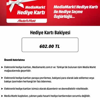 Hediye Çeki Kullanılamıyor, Fazla Kredi Kalmamıştır Hatası