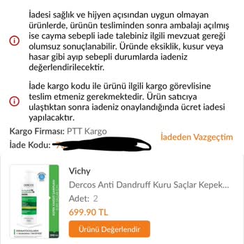 Yanlış Ürün Gönderimi Ve İade Sürecinde Oyalama