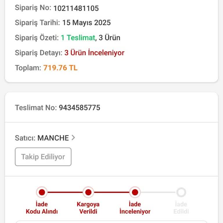 İade Sürecinde Oyalama Ve İletişim Eksikliği Mağduriyeti