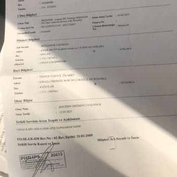 Philips Lumea Lazer Cihazı Hem Çalışmıyor Hem İade Sürecinde Sorun Yaşıyorum