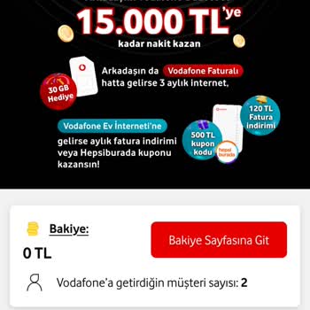 Vodafone Kampanya Ödülüm Ödenmedi, Muhatap Bulamıyorum