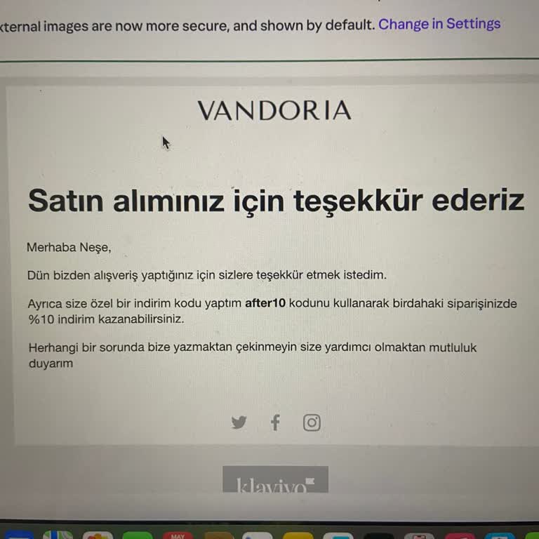 Vandoria'dan Aldığım Ürün Ve Faturaya Ulaşamıyorum, İletişim Kuramıyorum