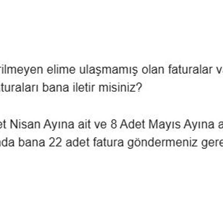 Aylar Geçmesine Rağmen Faturalarım Hala Mailime Ulaşmadı