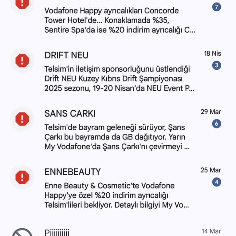 Bitmeyen Vodafone Reklam Mesajları Hayatıma Zorla Giriyor!