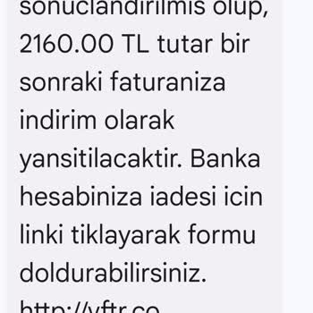 Vodafone'dan Eksik Ödeme Ve Sürekli Oyalama