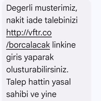 Vodafone'dan Eksik Ödeme Ve Sürekli Oyalama