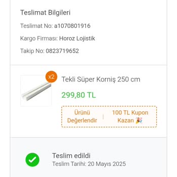 Yanlış Gönderilen Korniş Ve İade Talebinin Reddedilmesi