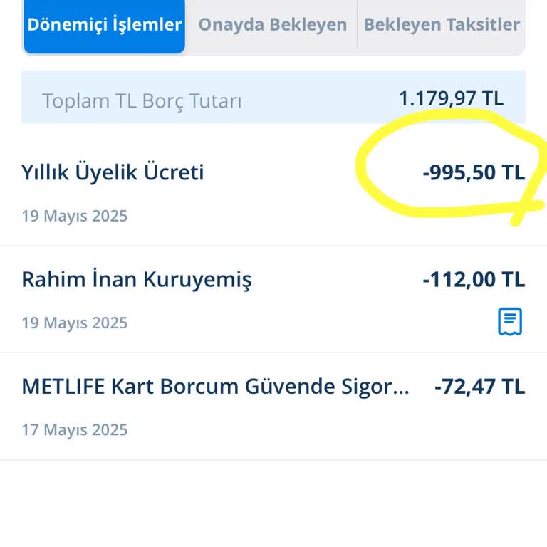 Kredi Kartı Yıllık Üyelik Ücretinin İadesi Ve Yasal Hakların Talebi