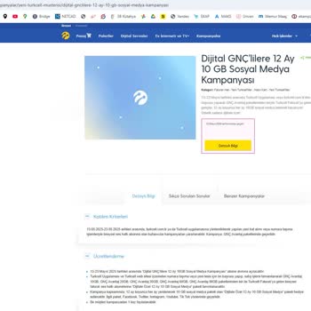 Turkcell Kampanyasında Vaat Edilen Ek İnternet Paketi Verilmedi