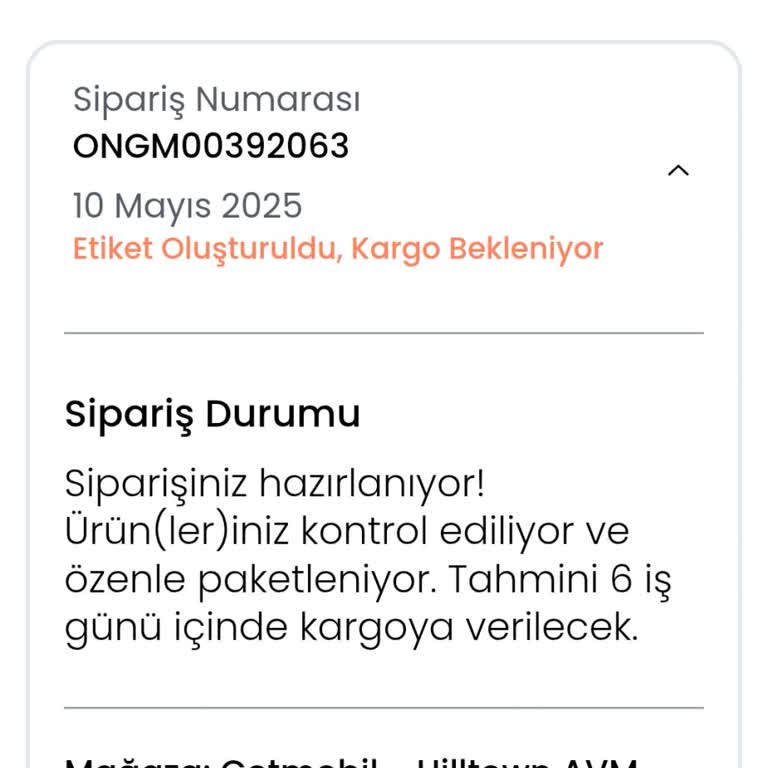 Siparişimin Kargoya Verilmemesi Ve İlgisiz Müşteri Hizmeti