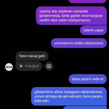 Sipariş Verdiğim Telefon Kılıfları 20 Gündür Teslim Edilmedi Ve Mesajlarıma Cevap Verilmiyor
