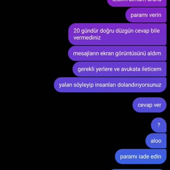 Sipariş Verdiğim Telefon Kılıfları 20 Gündür Teslim Edilmedi Ve Mesajlarıma Cevap Verilmiyor