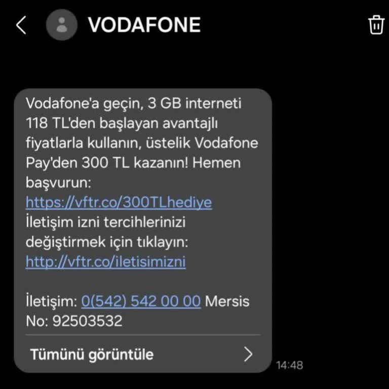 Vodafone Hediye Bakiye Kampanyası Taahhüdü Yerine Getirilmedi