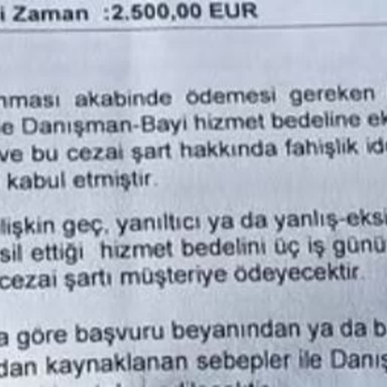 Almanyaisvizesi.com Yanlış İşlem, Asılsız Vekalet Ve Ödenmeyen Para Nedeniyle Mağduriyet!