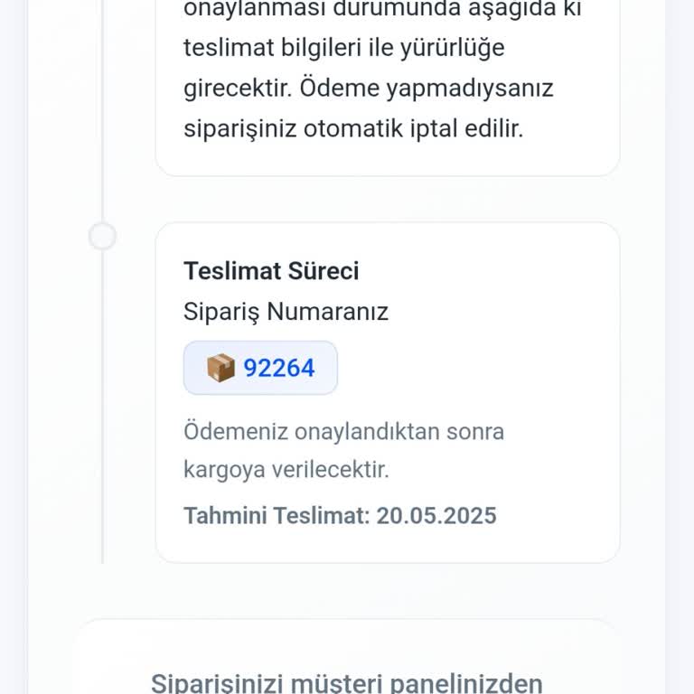 Sipariş Sonrası Kargo Yapılmadı, Firmaya Ulaşılamıyor