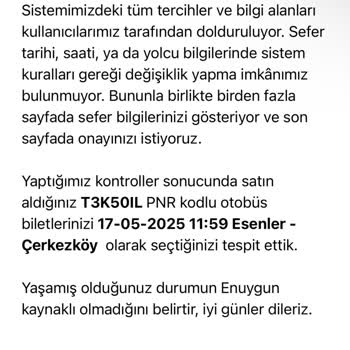 Enuygun'dan Aldığım Biletin Saati Yanlış, İade De Yapılmadı