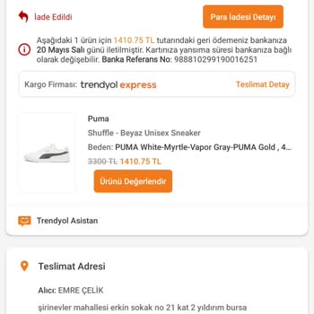 Yanlış Numara Ayakkabı Gönderildi İstediğim Numara Temin Edilmiyor