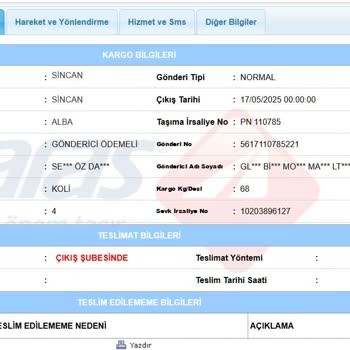 Kargo Takip Kodu Veriliyor Ama Ürün Teslim Edilmiyor