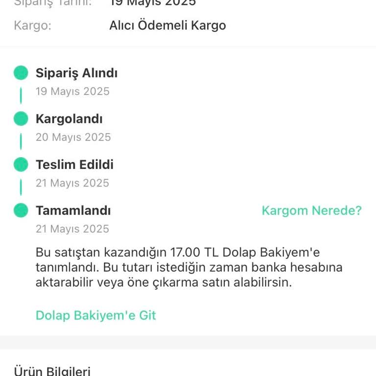 Dolap Uygulamasında Kargo Ücreti Ve Ödeme Mağduriyeti Yaşadım