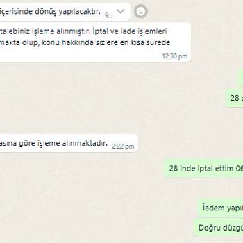 İptal Edilen Ürünün İadesi Gecikti, Müşteri Hizmetleri Yetersiz