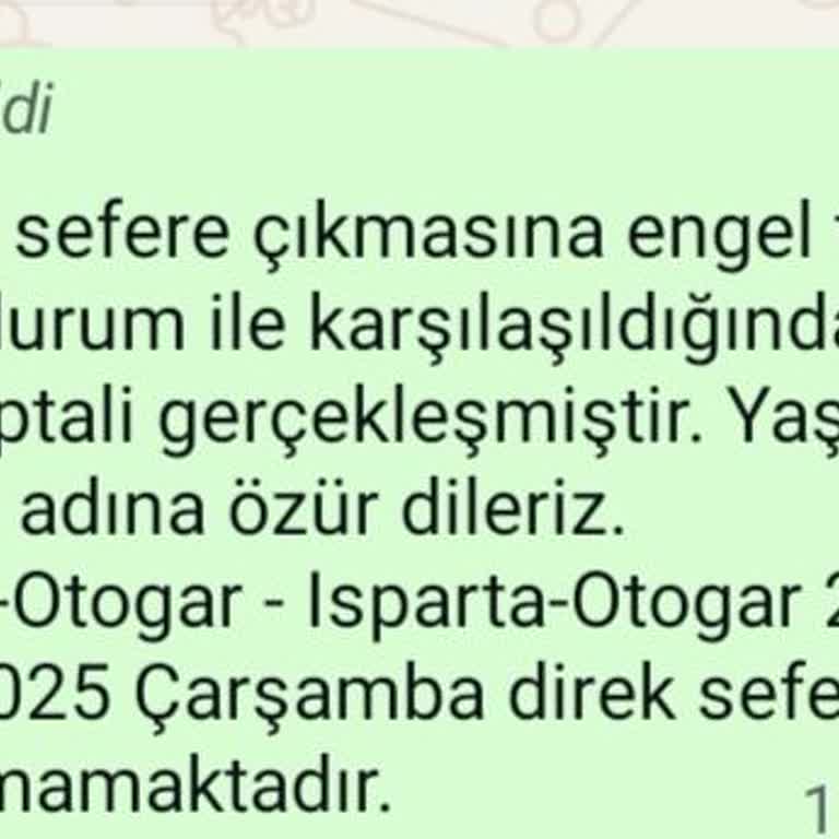 Son Anda İptal Edilen Sefer Ve İlgisiz Müşteri Hizmeti