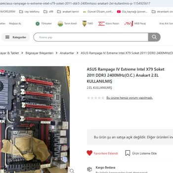 Epttavm Arızalı Ana Kart Satışı Ve Geciken İade Süreci