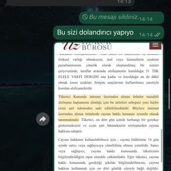 Sipariş Edilen Deri Ceketin Kalitesizliği Ve İade Sürecinde Yaşanan Sorunlar