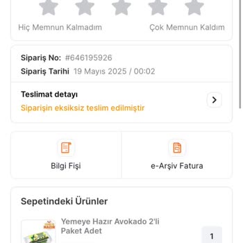 Migros Çürük Avokado ve Yetersiz Müşteri Hizmeti Deneyimi