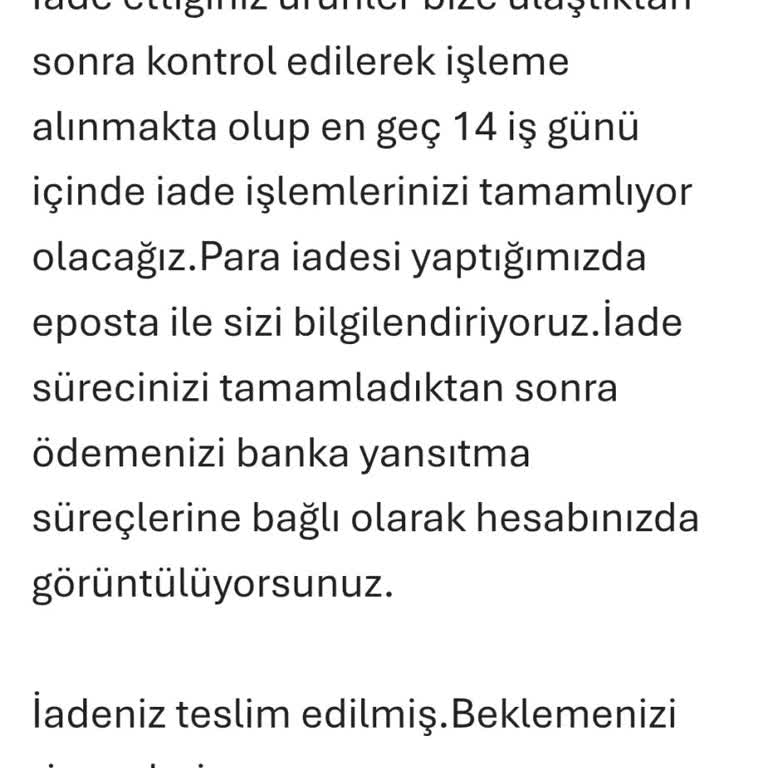 Para İadesi Gecikiyor, Müşteri Hizmetleri Yetersiz Kaldı