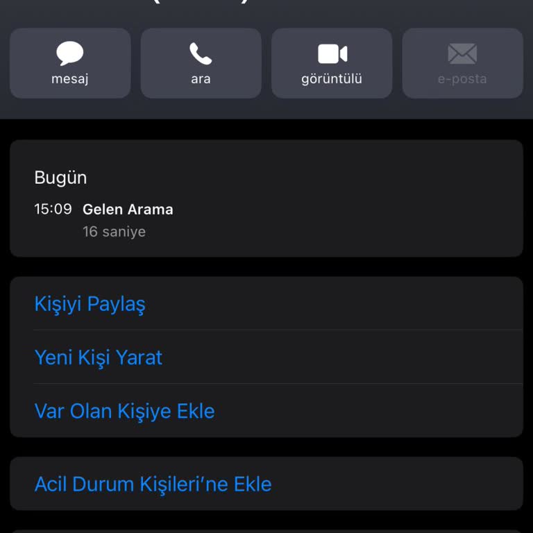 03125242882'den Gelen Rahatsız Edici Arama