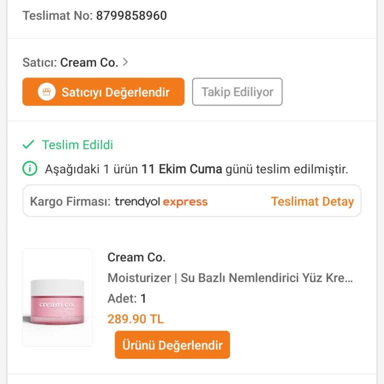 Crem Co. Nemlendirici Yüzümde Kızarıklık Ve Lekelere Sebep Oldu