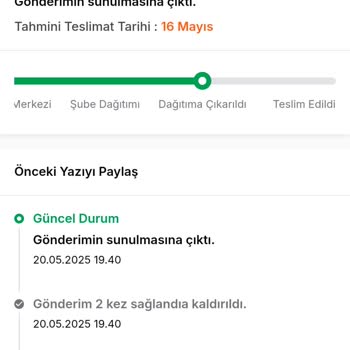 Sürat Kargo Ezine Şubesinde Teslimat Gecikmesi Ve Yetersiz Bilgilendirme