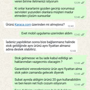 Servis Sonrası Hasarlı Ürün Ve Yetersiz Çözüm Nedeniyle Mağduriyet