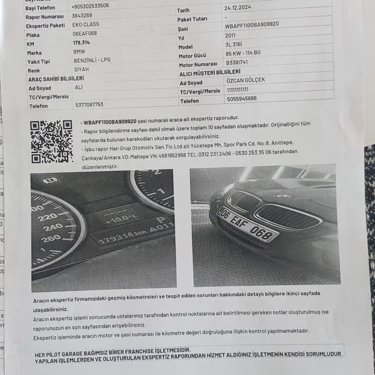 Ekspertiz Raporunda Yanlış Bilgi Nedeniyle Mağduriyet Yaşadım