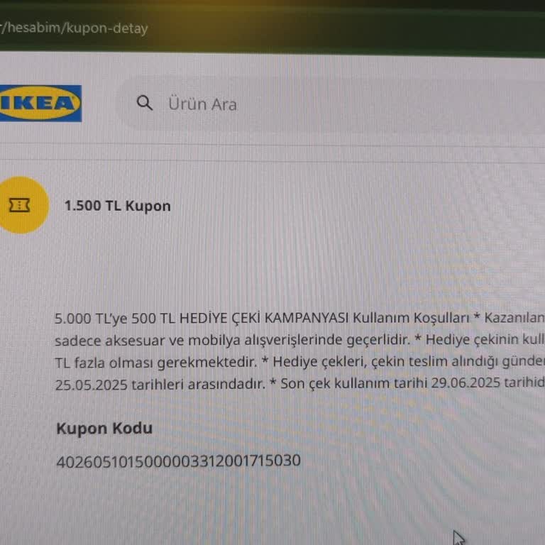 IKEA Kupon Kullanımı Ve Nakliye Hizmetinde Yaşanan Sorunlar