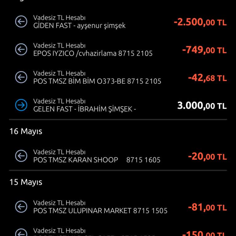 Onayım Olmadan Hesabımdan 749 TL Çekildi, Acil İade Talebi