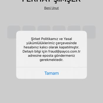 Bilgi Verilmeden Kapatılan Hesabımdaki Paramın İadesini Talep Ediyorum